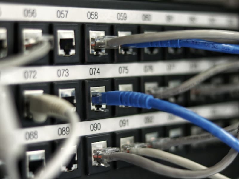 Router de wifi con luces